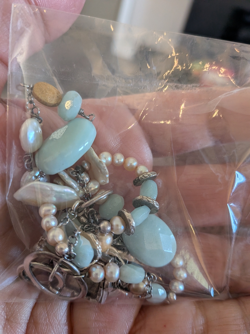 Vintage J&I JESS and Ian Gibson Necklace 925 Genuine Stones